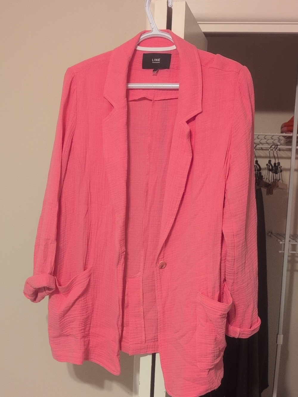 Women's Pink Linen blazer - LINE